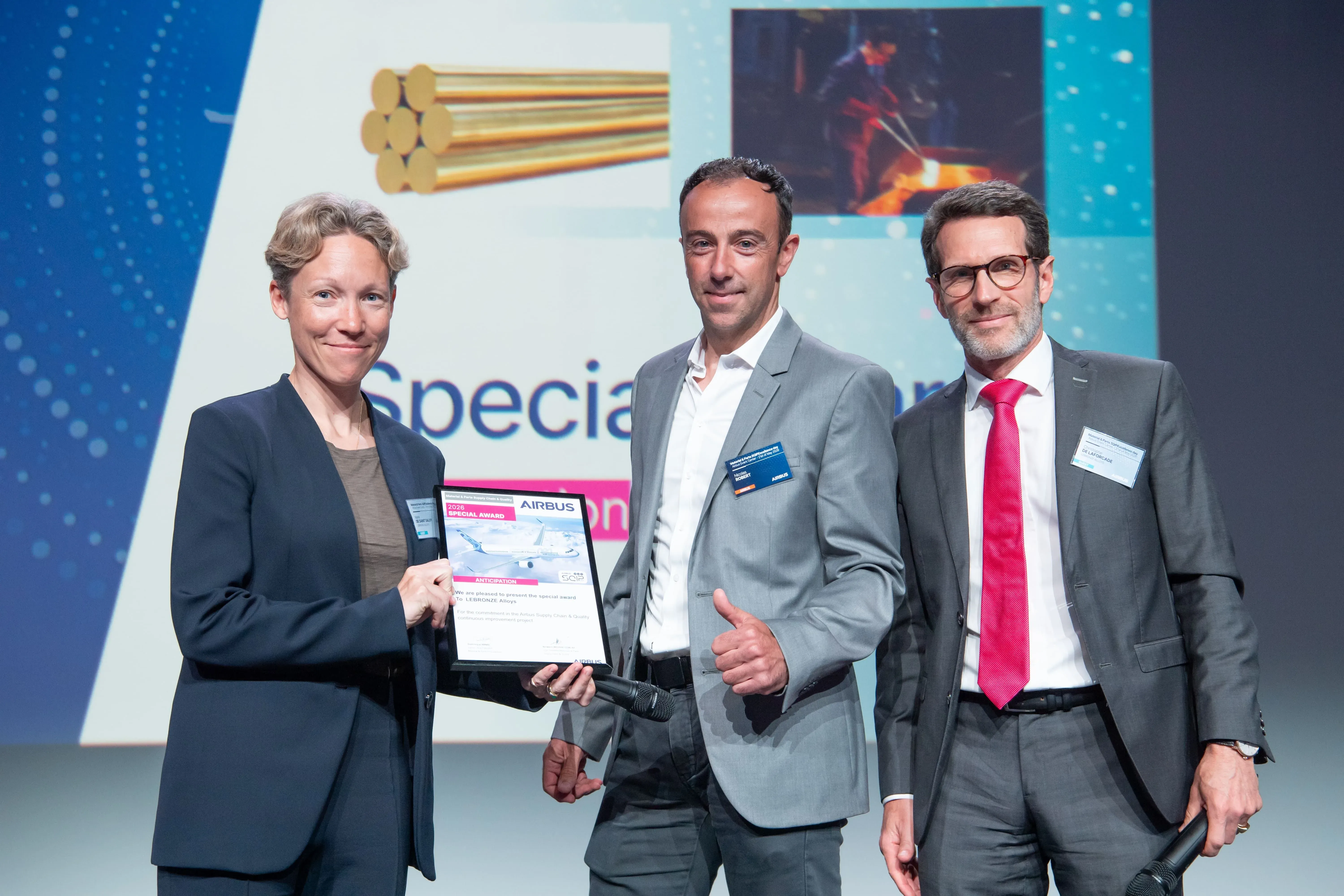 Lebronze alloys distingué par Airbus : l’excellence au service de l’aéronautique